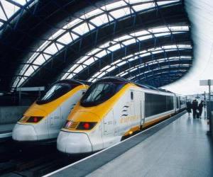пазл Eurostar и высокоскоростные поезда
